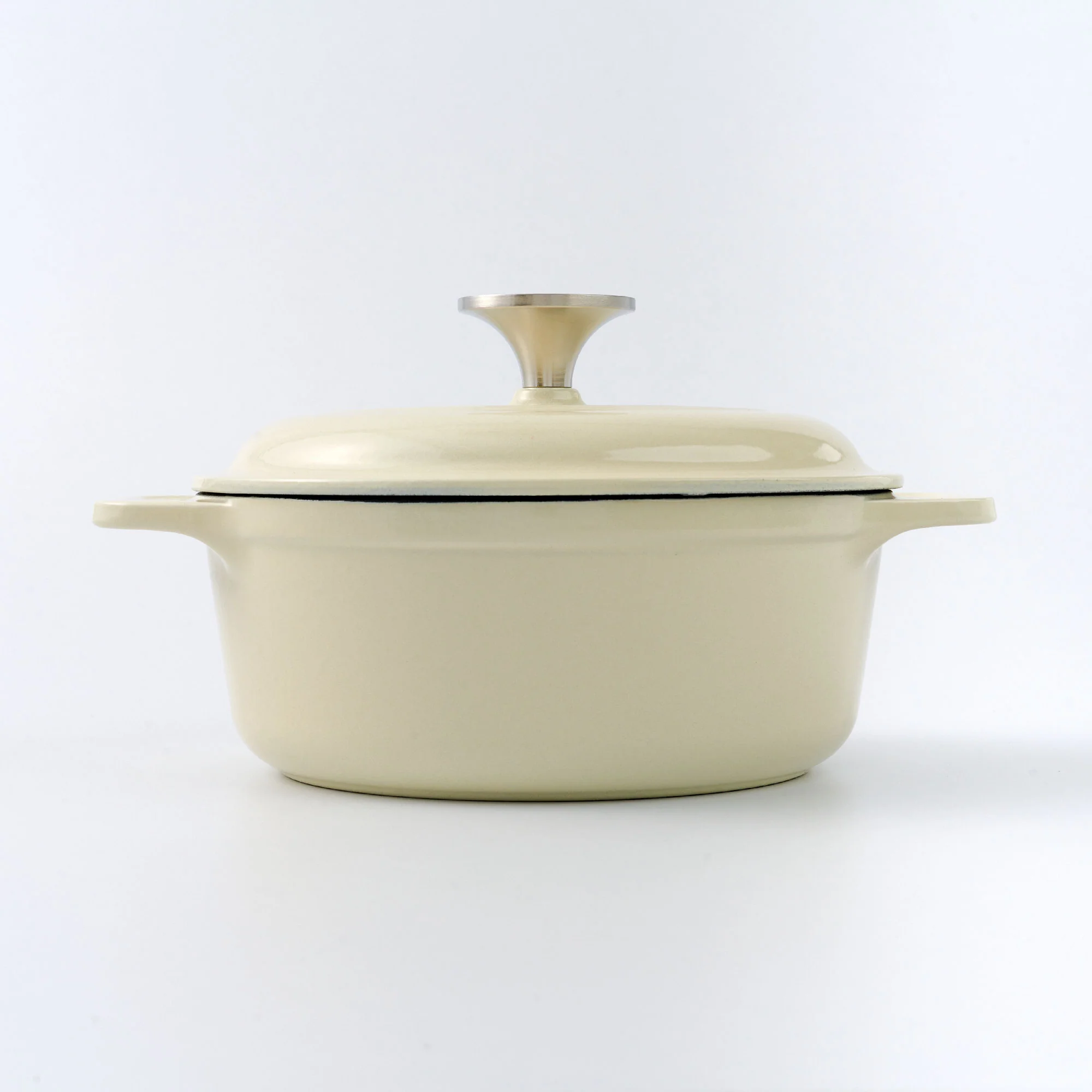 Horno Holandés 1,9 L Olla Esmaltada White Sable - Image 4