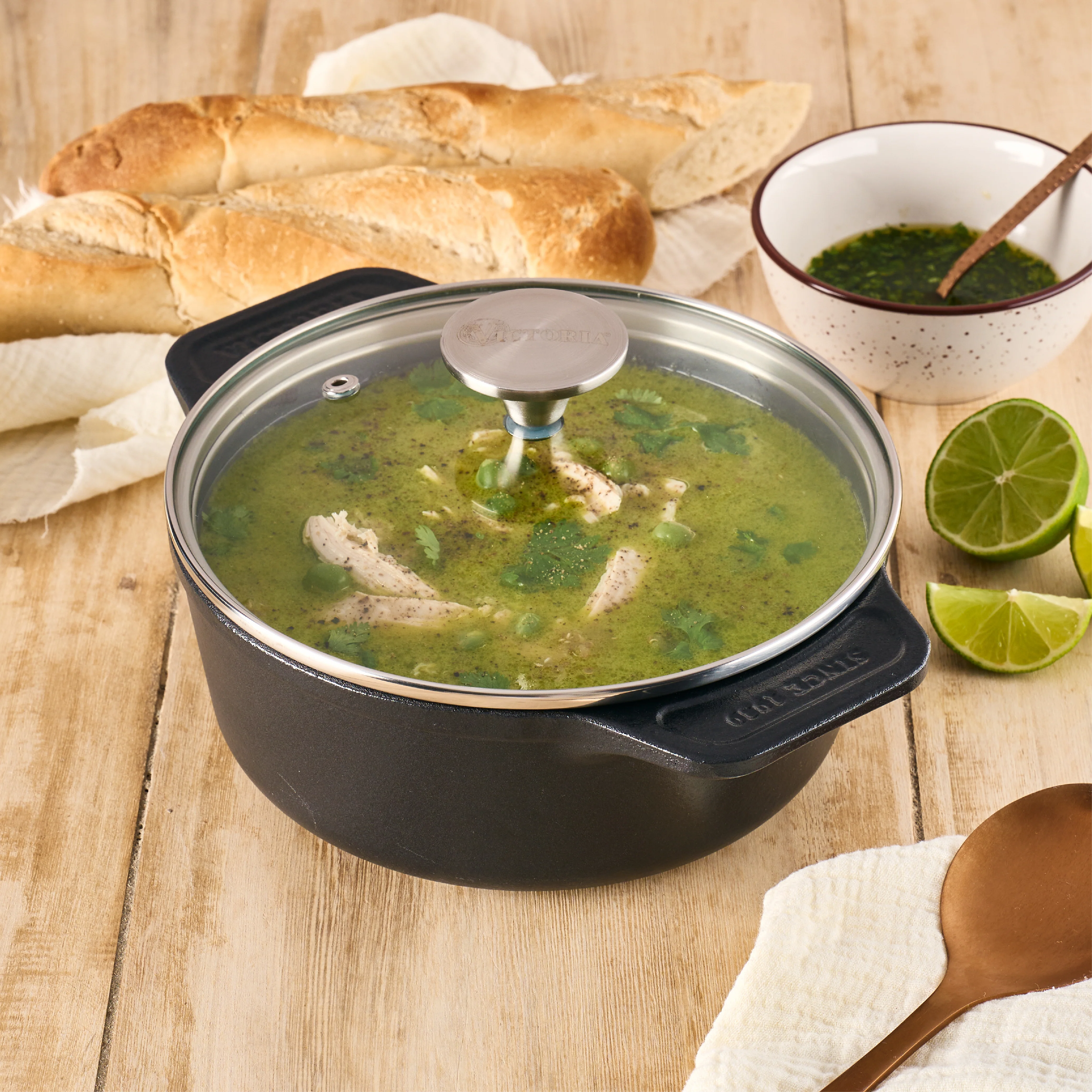 Horno Holandés 1,9 Lt Tapa Vidrio Olla Esmaltada - Image 10