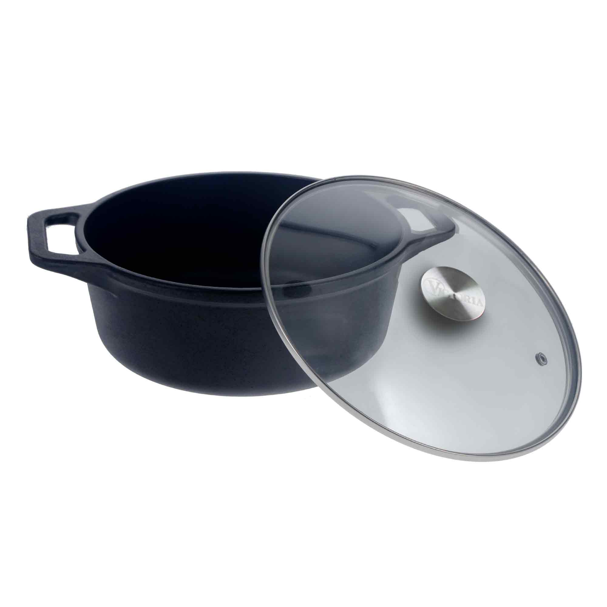 Horno Holandés 3,8 L Olla Esmaltada Tapa de Vidrio - Image 8