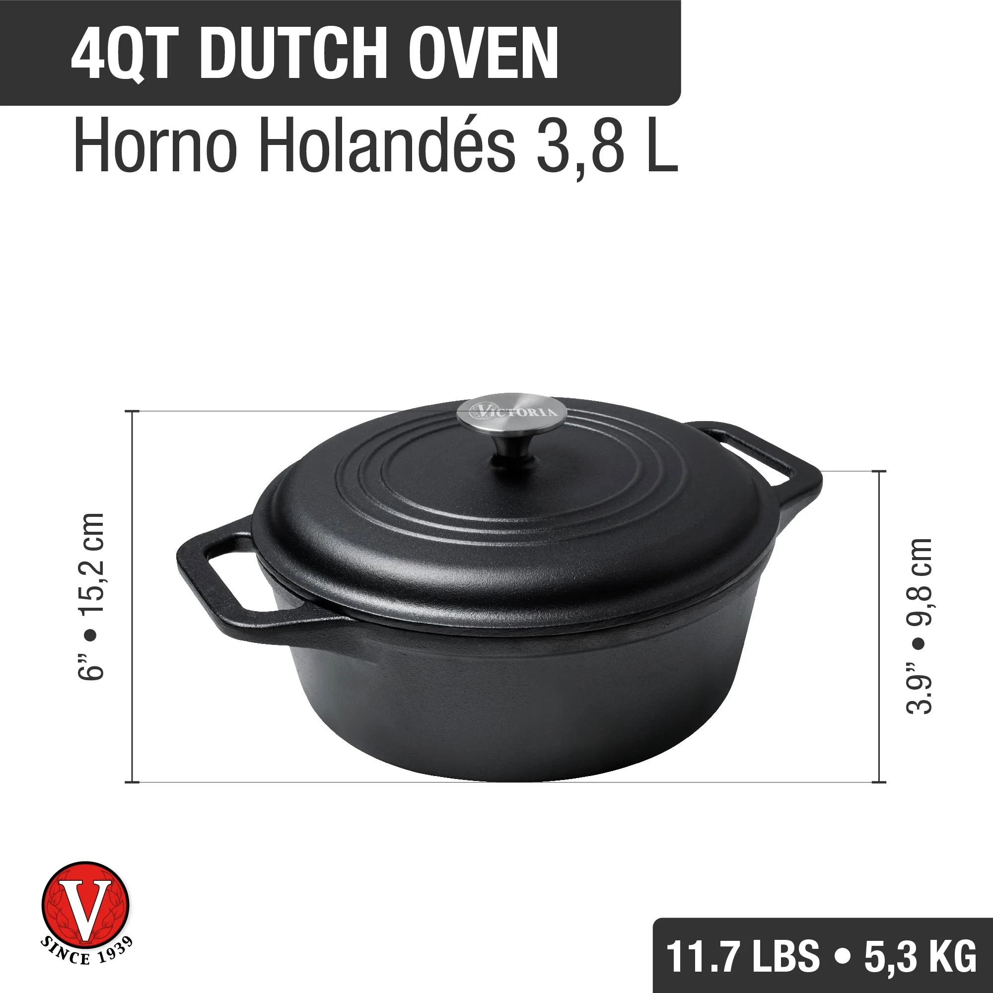 Horno Holandés 3,8 L Olla Esmaltada - Image 4
