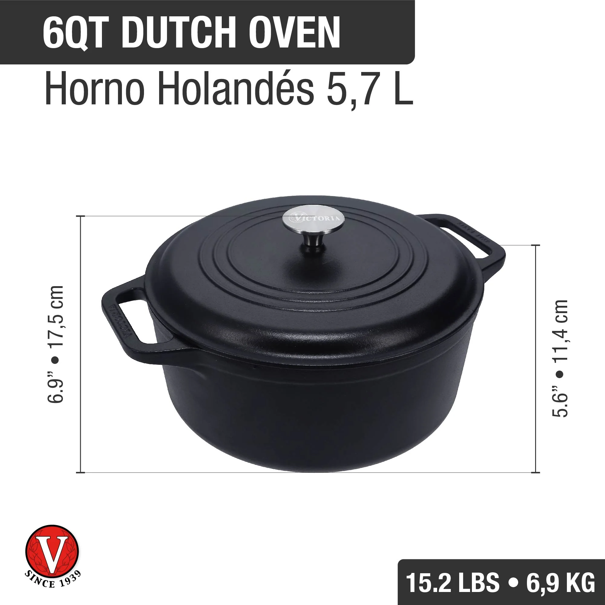 Horno Holandés 5,7 L Olla Esmaltada - Image 4