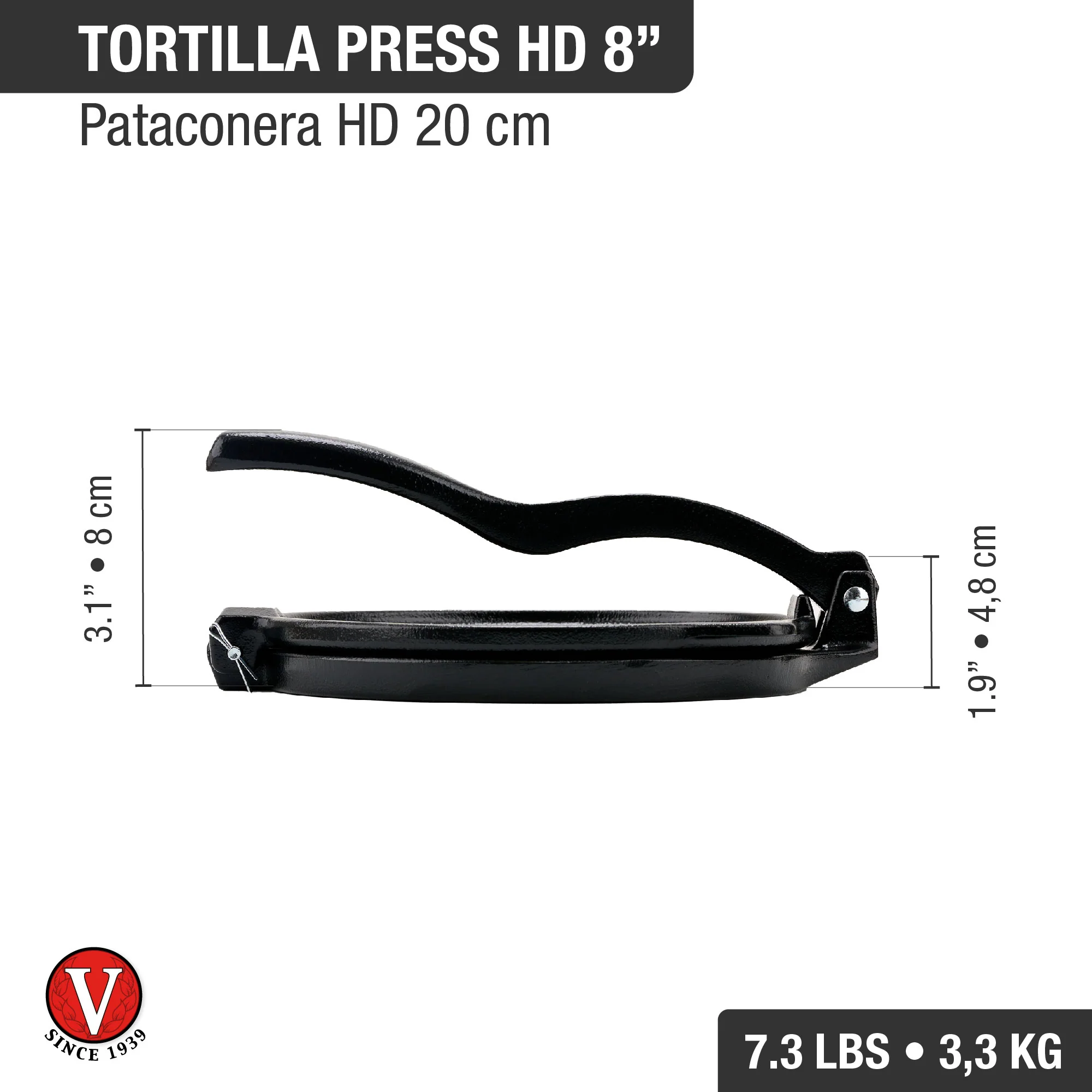 Pataconera - Tortilladora HD Pintada 20 Cm - Image 3