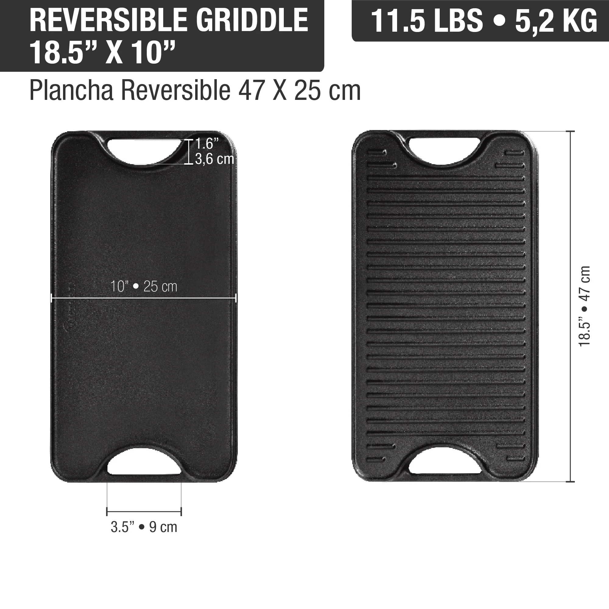 Plancha Para Asar 47 Cm X 25 Cm - Image 4