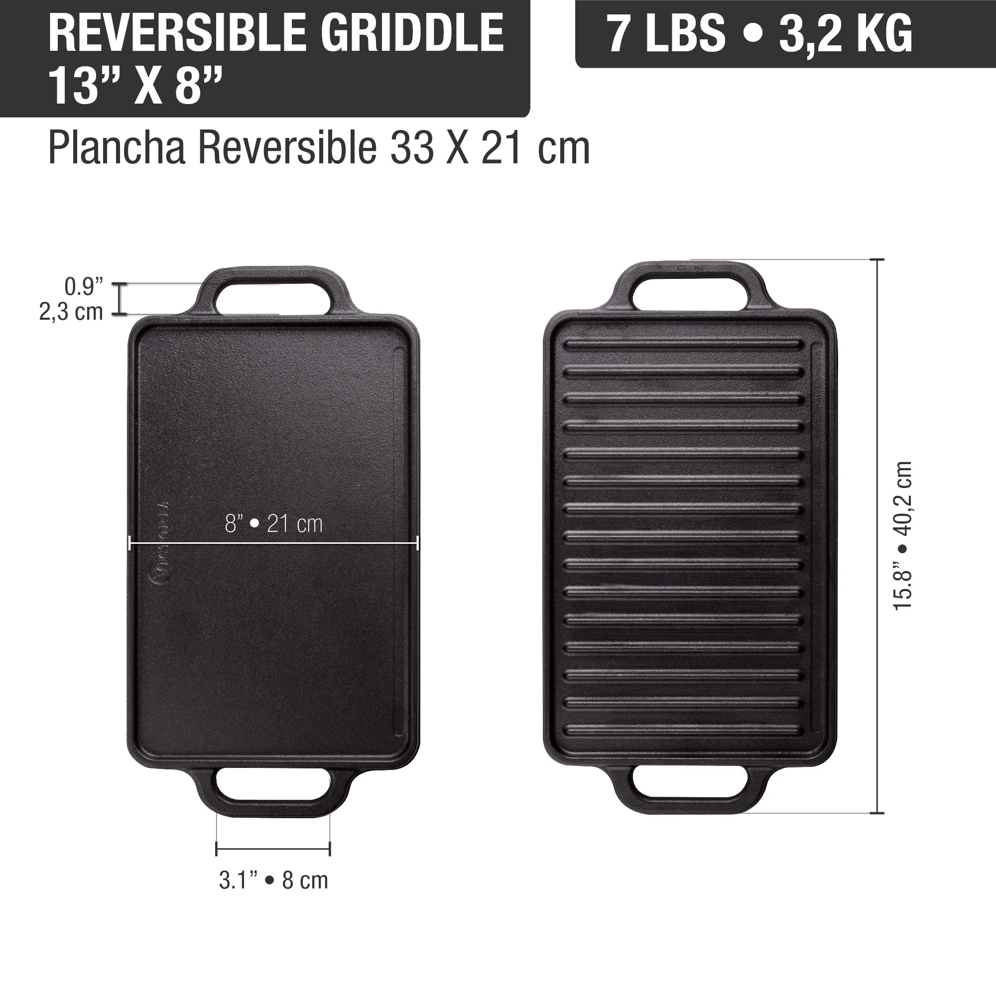 Plancha Para Asar 33 Cm X 21 Cm - Image 4