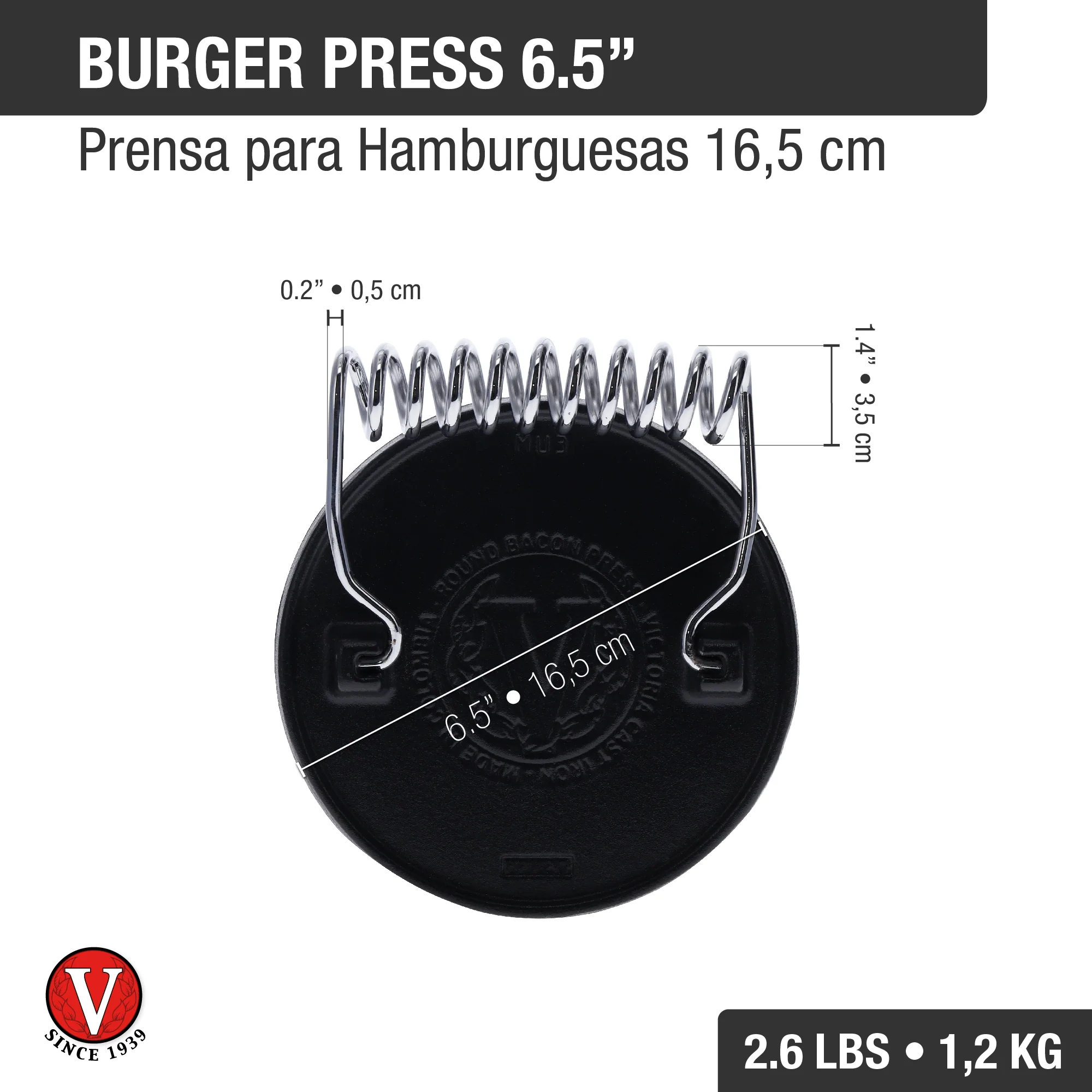 Prensa Para Hamburguesas 16,5 Cm - Image 4
