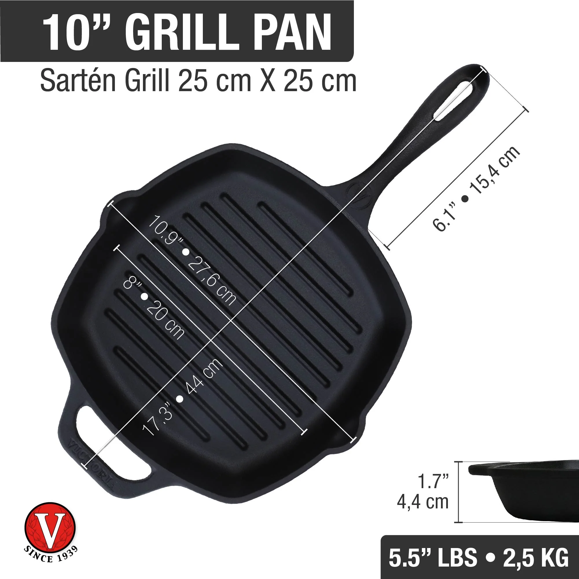 Sartén Para Asar 25 Cm X 25 Cm - Image 4